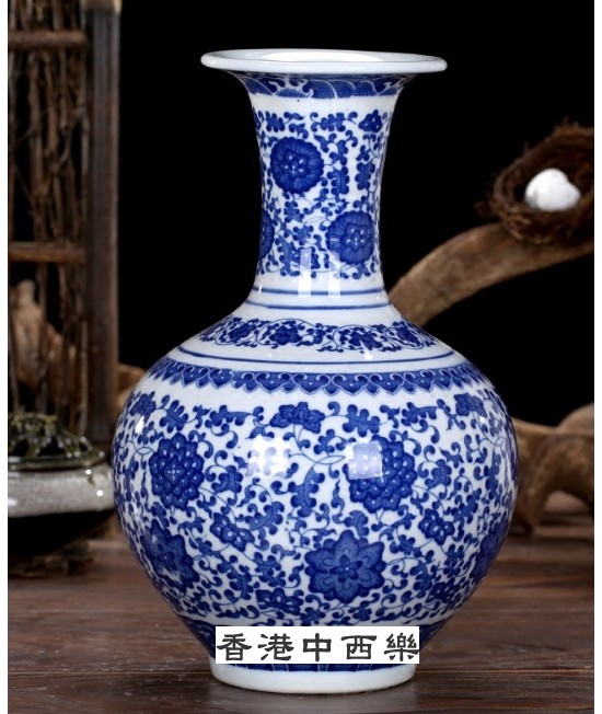 青花瓷賞瓶 花瓶